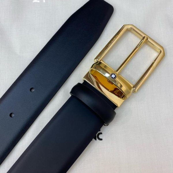 réplica,joyas,joyería,1:1,replica,fake,lujo,barato Cinturón Montblanc de 3,5 cm de ancho.