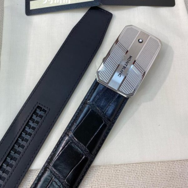 réplica,joyas,joyería,1:1,replica,fake,lujo,barato Cinturón Montblanc hombre ancho 34MM