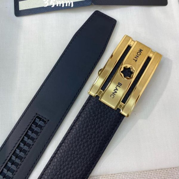 réplica,joyas,joyería,1:1,replica,fake,lujo,barato Cinturón Montblanc hombre ancho 34MM