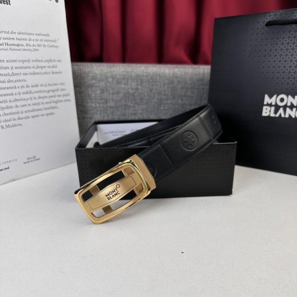 réplica,joyas,joyería,1:1,replica,fake,lujo,barato Montblanc nuevo cinturón ancho de hombre de 3,5 cm.