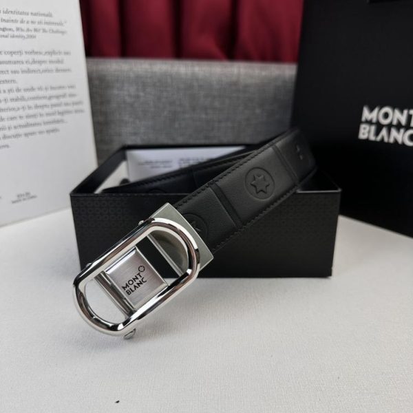 réplica,joyas,joyería,1:1,replica,fake,lujo,barato Montblanc nuevo cinturón ancho de hombre de 3,5 cm.