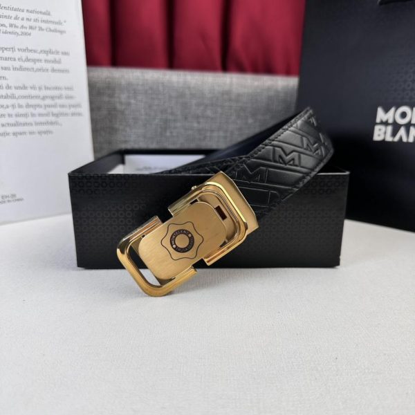 réplica,joyas,joyería,1:1,replica,fake,lujo,barato Montblanc nuevo cinturón ancho de hombre de 3,5 cm.