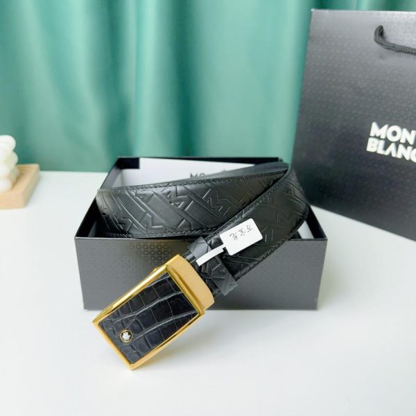 réplica,joyas,joyería,1:1,replica,fake,lujo,barato Montblanc hombre ancho 3,5 cm.