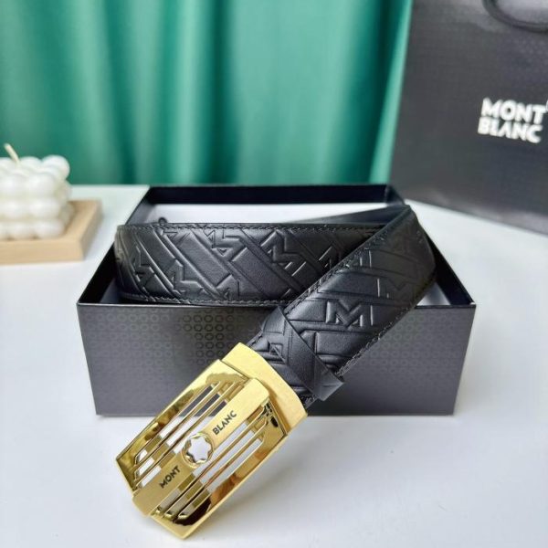 réplica,joyas,joyería,1:1,replica,fake,lujo,barato Montblanc hombre ancho 3,5 cm.