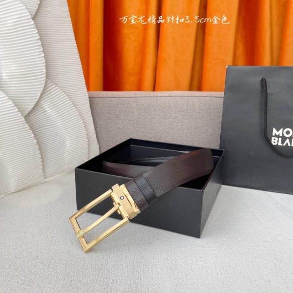 réplica,joyas,joyería,1:1,replica,fake,lujo,barato Montblanc hombre ancho 3,5 cm.