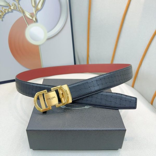 réplica,joyas,joyería,1:1,replica,fake,lujo,barato PRADA nuevo cinturón de 3,5 cm de ancho.