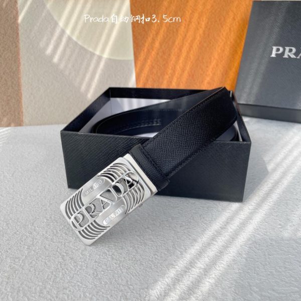 réplica,joyas,joyería,1:1,replica,fake,lujo,barato PRADA nuevo cinturón de 3,5 cm de ancho.