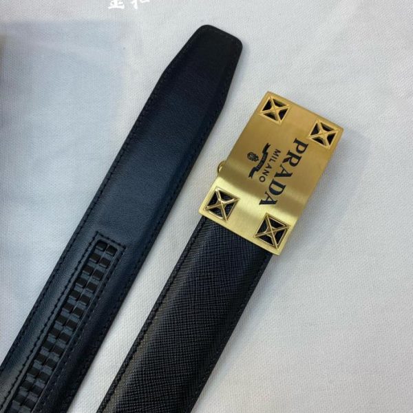 réplica,joyas,joyería,1:1,replica,fake,lujo,barato PRADA cinturón de hombre ancho 34MM