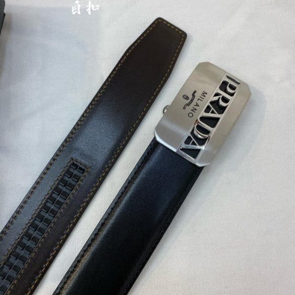 réplica,joyas,joyería,1:1,replica,fake,lujo,barato Cinturón PRADA de hombre ancho 34MM