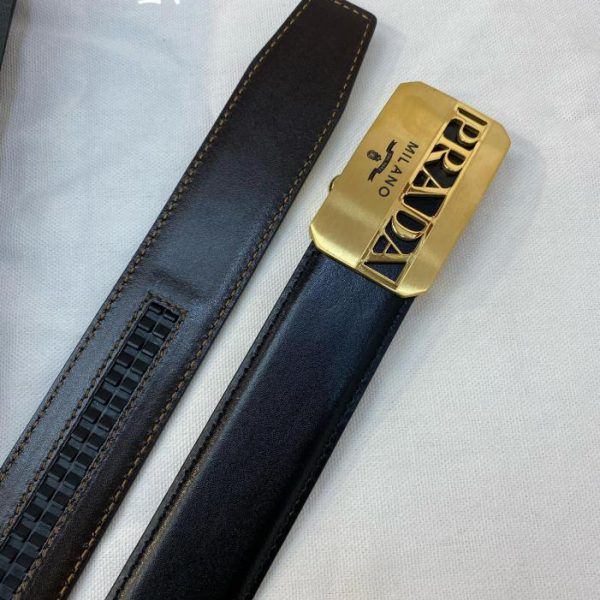 réplica,joyas,joyería,1:1,replica,fake,lujo,barato Cinturón PRADA de hombre ancho 34MM