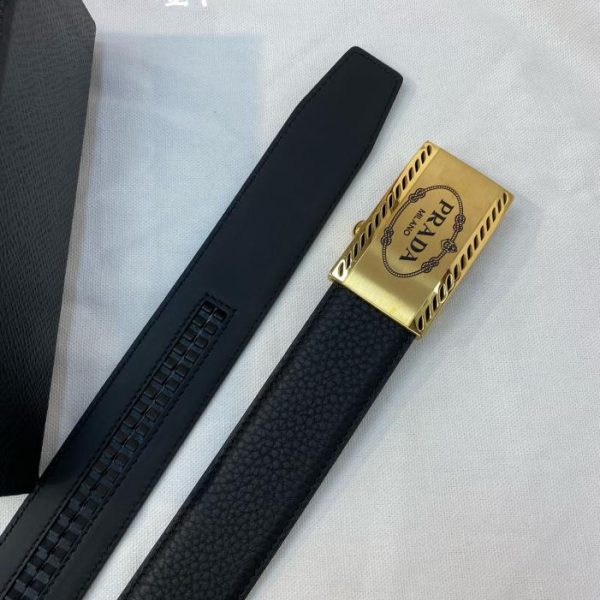 réplica,joyas,joyería,1:1,replica,fake,lujo,barato Cinturón PRADA de hombre ancho 34MM