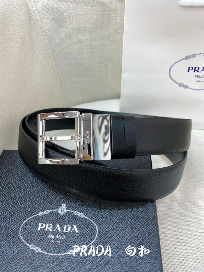 réplica,joyas,joyería,1:1,replica,fake,lujo,barato réplica,joyas,joyería,1:1,replica,fake,lujo,barato Cinturón de hombre PRADA de 3,4 cm de ancho.