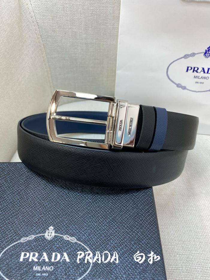 réplica,joyas,joyería,1:1,replica,fake,lujo,barato réplica,joyas,joyería,1:1,replica,fake,lujo,barato Cinturón de hombre PRADA de 3,4 cm de ancho.