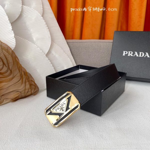 réplica,joyas,joyería,1:1,replica,fake,lujo,barato PRADA hombre ancho 4.0cm
