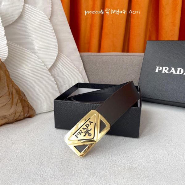 réplica,joyas,joyería,1:1,replica,fake,lujo,barato PRADA hombre ancho 4.0cm