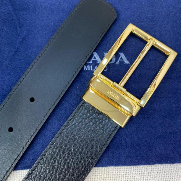 réplica,joyas,joyería,1:1,replica,fake,lujo,barato Cinturón PRADA de doble faz de 3,4 cm de ancho.