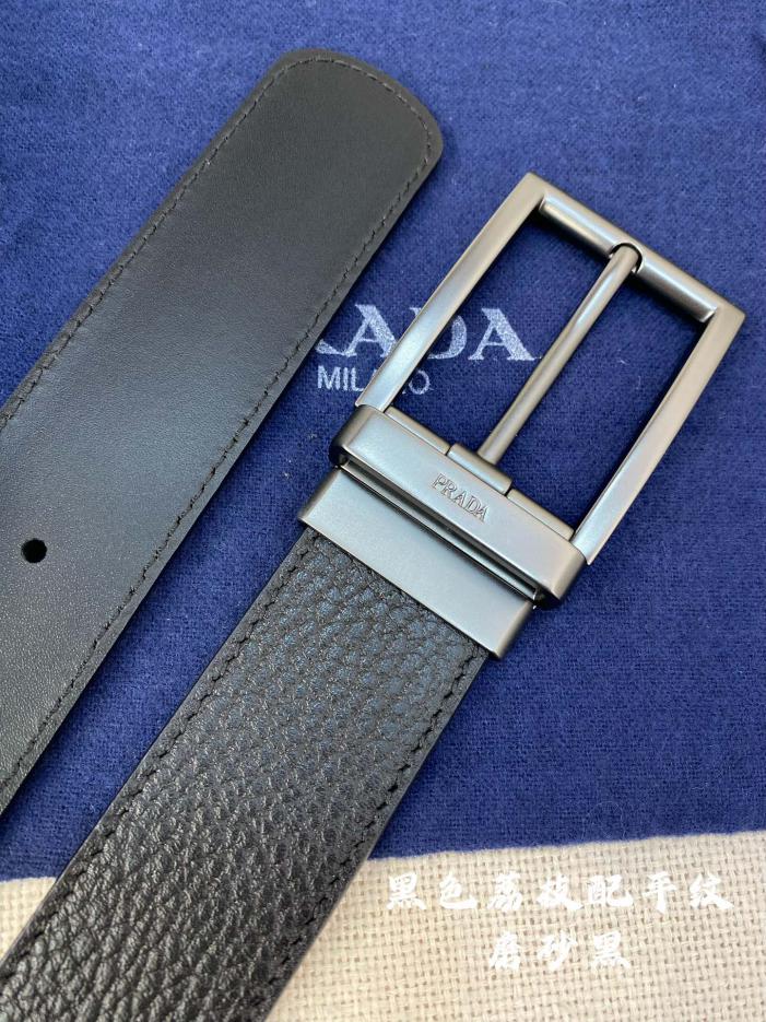réplica,joyas,joyería,1:1,replica,fake,lujo,barato réplica,joyas,joyería,1:1,replica,fake,lujo,barato Cinturón PRADA de doble faz de 3,4 cm de ancho.