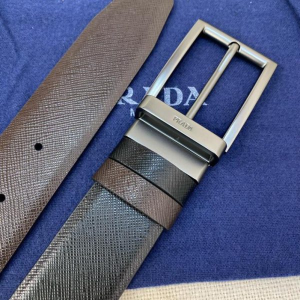 réplica,joyas,joyería,1:1,replica,fake,lujo,barato Cinturón PRADA de doble faz de 3,4 cm de ancho.
