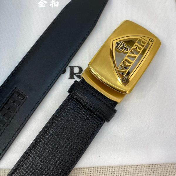réplica,joyas,joyería,1:1,replica,fake,lujo,barato Cinturón de hombre PRADA – Ancho 35MM