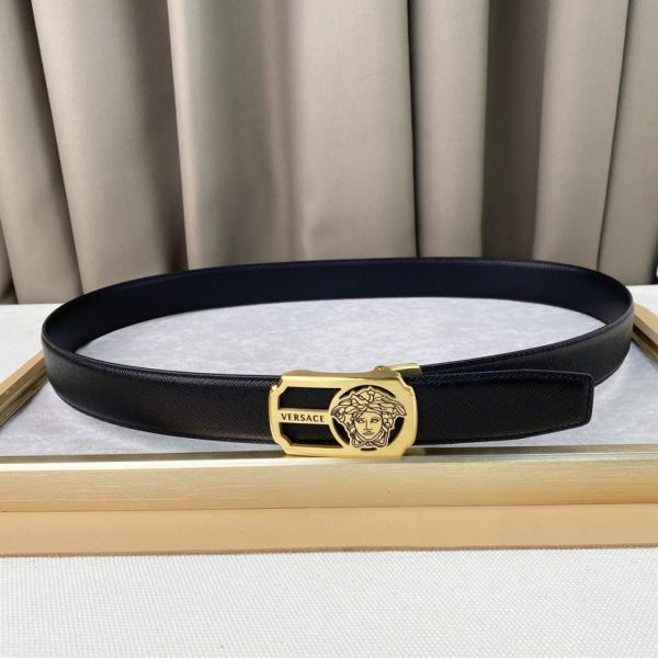 réplica,joyas,joyería,1:1,replica,fake,lujo,barato Cinturón de piel de oveja YSL de 2,0 cm de ancho