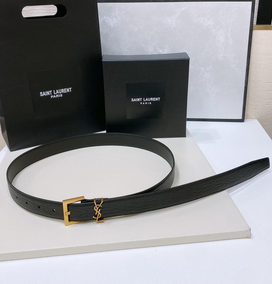 réplica,joyas,joyería,1:1,replica,fake,lujo,barato réplica,joyas,joyería,1:1,replica,fake,lujo,barato Cinturón con estampado de corteza YSL
