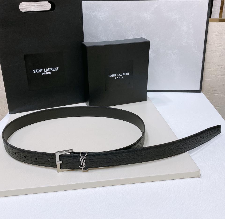 réplica,joyas,joyería,1:1,replica,fake,lujo,barato réplica,joyas,joyería,1:1,replica,fake,lujo,barato Cinturón con estampado de corteza YSL