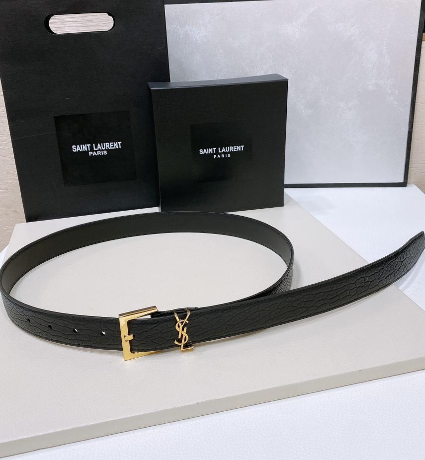 réplica,joyas,joyería,1:1,replica,fake,lujo,barato réplica,joyas,joyería,1:1,replica,fake,lujo,barato Cinturón con estampado de corteza YSL