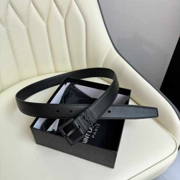 réplica,joyas,joyería,1:1,replica,fake,lujo,barato Cinturón de mujer Saint Laurent ancho 3,0cm