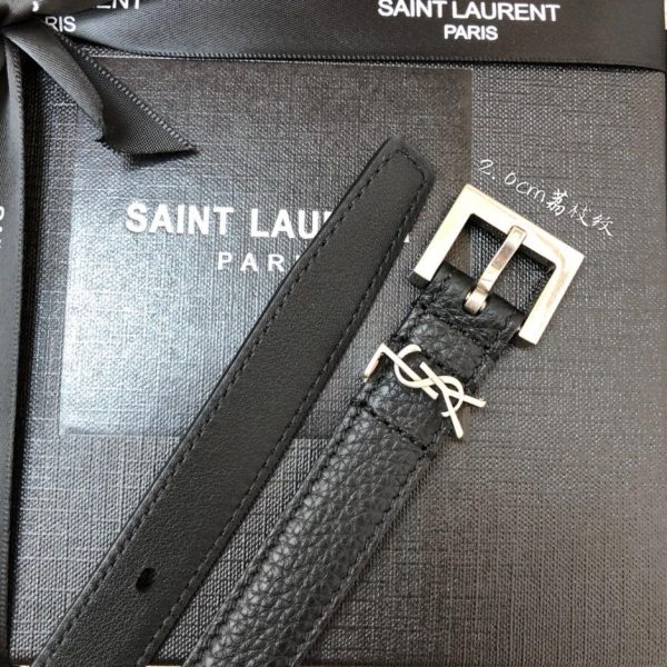 réplica,joyas,joyería,1:1,replica,fake,lujo,barato Cinturón YSL con guijarros 2.0cm