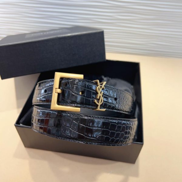 réplica,joyas,joyería,1:1,replica,fake,lujo,barato Cinturón de mujer YSL 3.0