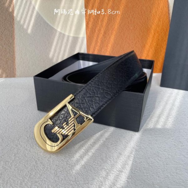 réplica,joyas,joyería,1:1,replica,fake,lujo,barato Armani clásico original ancho único 3,8 cm.