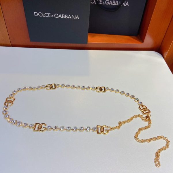 réplica,joyas,joyería,1:1,replica,fake,lujo,barato cinturón D&G con strass