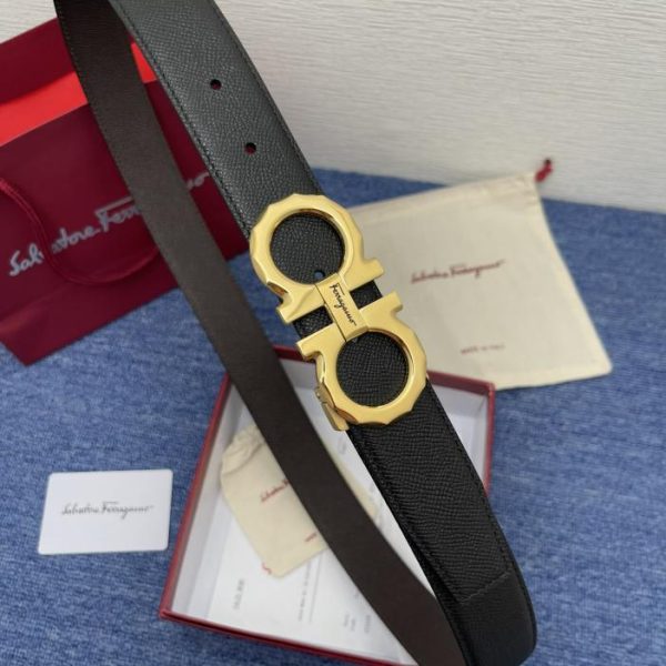 réplica,joyas,joyería,1:1,replica,fake,lujo,barato Cinturón de hombre Ferragamo 3,5 cm.