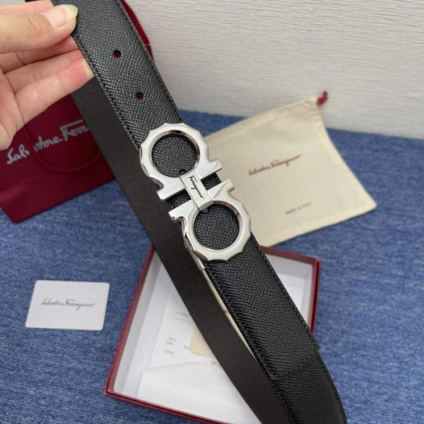 réplica,joyas,joyería,1:1,replica,fake,lujo,barato Cinturón de hombre Ferragamo 3,5 cm.