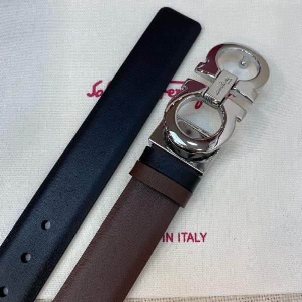 réplica,joyas,joyería,1:1,replica,fake,lujo,barato Hebilla doble Ferragamo de 25 mm para mujer.