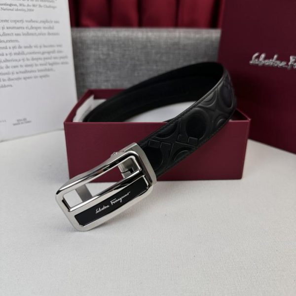 réplica,joyas,joyería,1:1,replica,fake,lujo,barato Cinturón de hombre Ferragamo 3,5 cm.