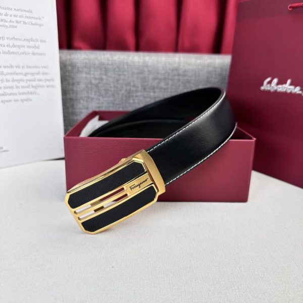 réplica,joyas,joyería,1:1,replica,fake,lujo,barato Cinturón de hombre Ferragamo 3,5 cm.