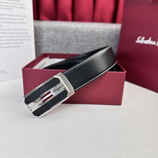 réplica,joyas,joyería,1:1,replica,fake,lujo,barato Cinturón de hombre Ferragamo 3,5 cm.