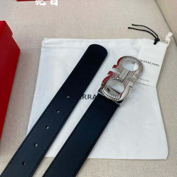 réplica,joyas,joyería,1:1,replica,fake,lujo,barato Cinturón de hombre Ferragamo 3,5 cm.