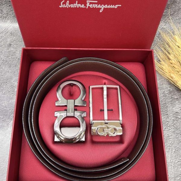 réplica,joyas,joyería,1:1,replica,fake,lujo,barato Cinturón de hombre Ferragamo 3,5 cm.