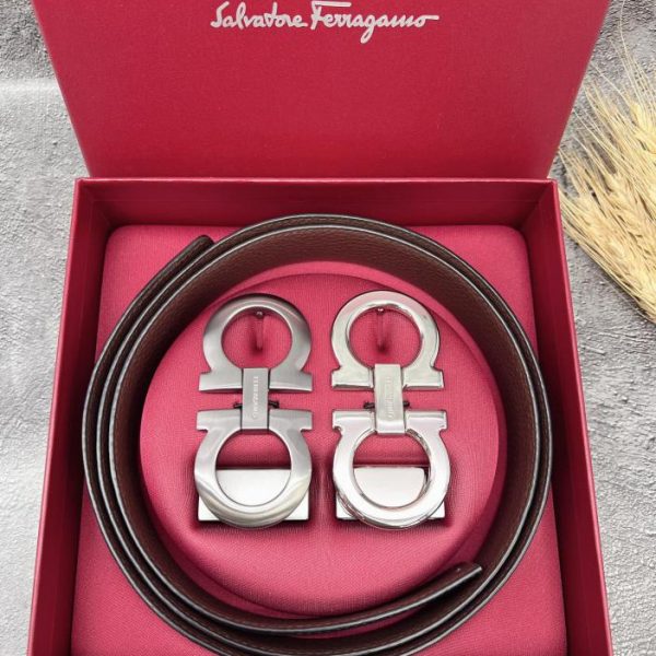 réplica,joyas,joyería,1:1,replica,fake,lujo,barato Cinturón de hombre Ferragamo 3,5 cm.
