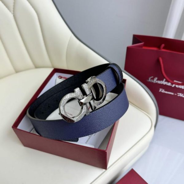 réplica,joyas,joyería,1:1,replica,fake,lujo,barato Cinturón de hombre Ferragamo 3,5cm.