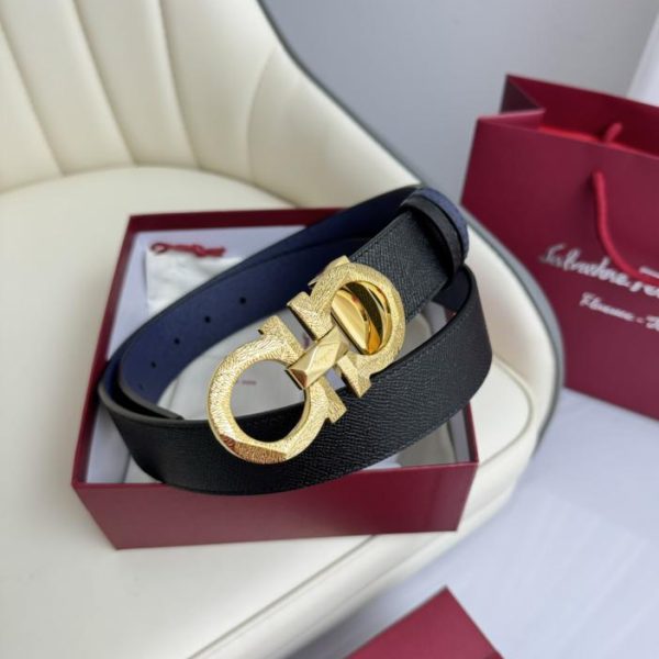réplica,joyas,joyería,1:1,replica,fake,lujo,barato Cinturón de hombre Ferragamo 3,5cm.