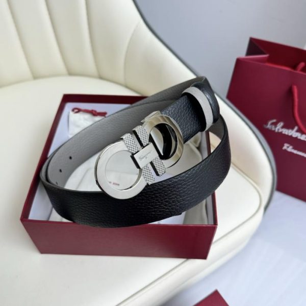 réplica,joyas,joyería,1:1,replica,fake,lujo,barato Cinturón de hombre Ferragamo 3,5cm.
