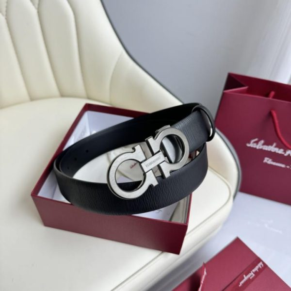 réplica,joyas,joyería,1:1,replica,fake,lujo,barato Cinturón de hombre Ferragamo 3,5cm.