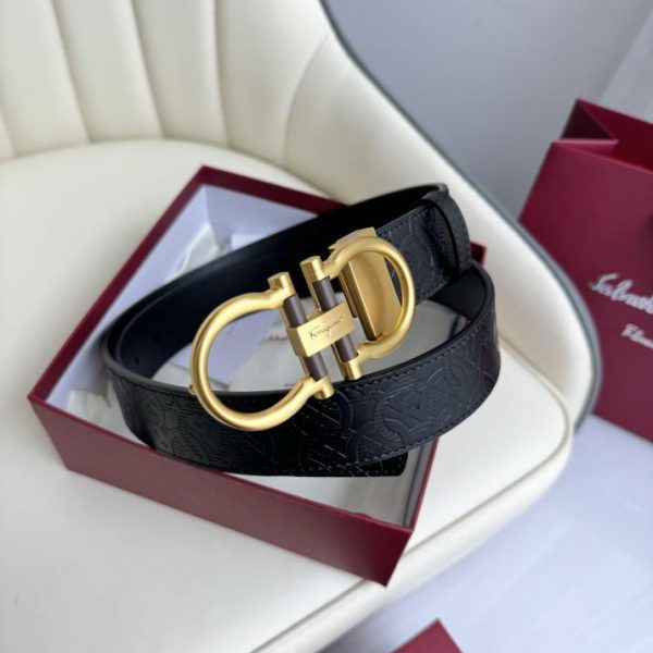 réplica,joyas,joyería,1:1,replica,fake,lujo,barato Cinturón de hombre Ferragamo 3,5cm.