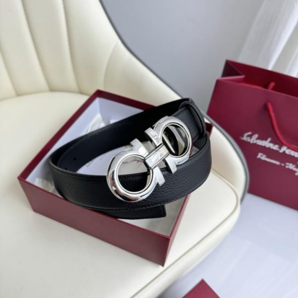 réplica,joyas,joyería,1:1,replica,fake,lujo,barato Cinturón de hombre Ferragamo 3,5cm.