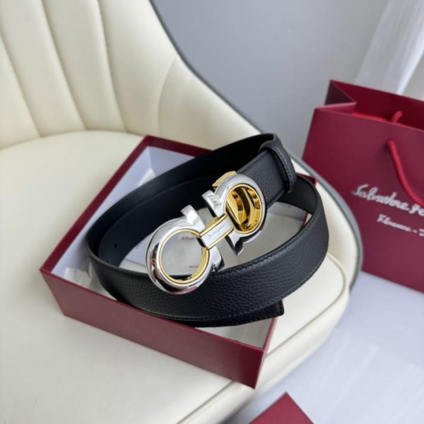 réplica,joyas,joyería,1:1,replica,fake,lujo,barato Cinturón de hombre Ferragamo 3,5cm.