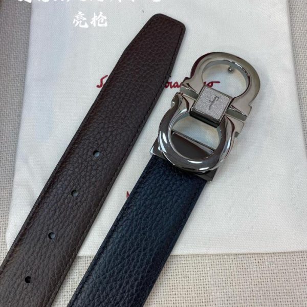 réplica,joyas,joyería,1:1,replica,fake,lujo,barato Cinturón de hombre Ferragamo 3,5 cm.