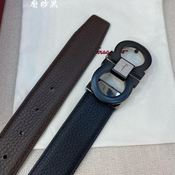 réplica,joyas,joyería,1:1,replica,fake,lujo,barato Cinturón de hombre Ferragamo 3,5 cm.
